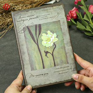 El kitabı malzeme kitap öğrenci yaratıcı günlüğü nostaljik klasik renk sayfa illüstrasyon kitap kalınlaşmış ihracat avrupa Retro - Product Image 6