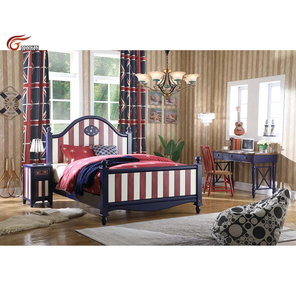 Мебель для спальни Goodwin в итальянском Классическом Стиле, удобная мебель для дома, наборы для спальни, деревянная кровать GL25