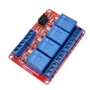 South Guan Yu 5V 12V 4-Wege-Relaismodul mit Optokoppler-Isolation unterstützt die Auslösung mit hohem und niedrigem Pegel, die für Arduino geeignet ist - Product Image 1