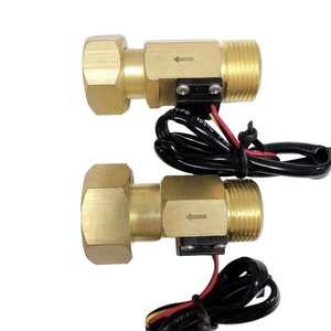Sensor de flujo de agua G1/2 "3/4", medidor de flujo de latón de efecto Hall, 3-24V CC para máquina de agua, medidor de flujo Digital con salida de pulso