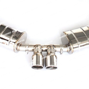 High Performance Racing Valved Exhaust Pipes with <strong>Header</strong> for Porsche Cayman Boxster 987 987.2 2.7 2.9 <strong>3.4</strong> 08-12 Exhaust System - Product Image 4
