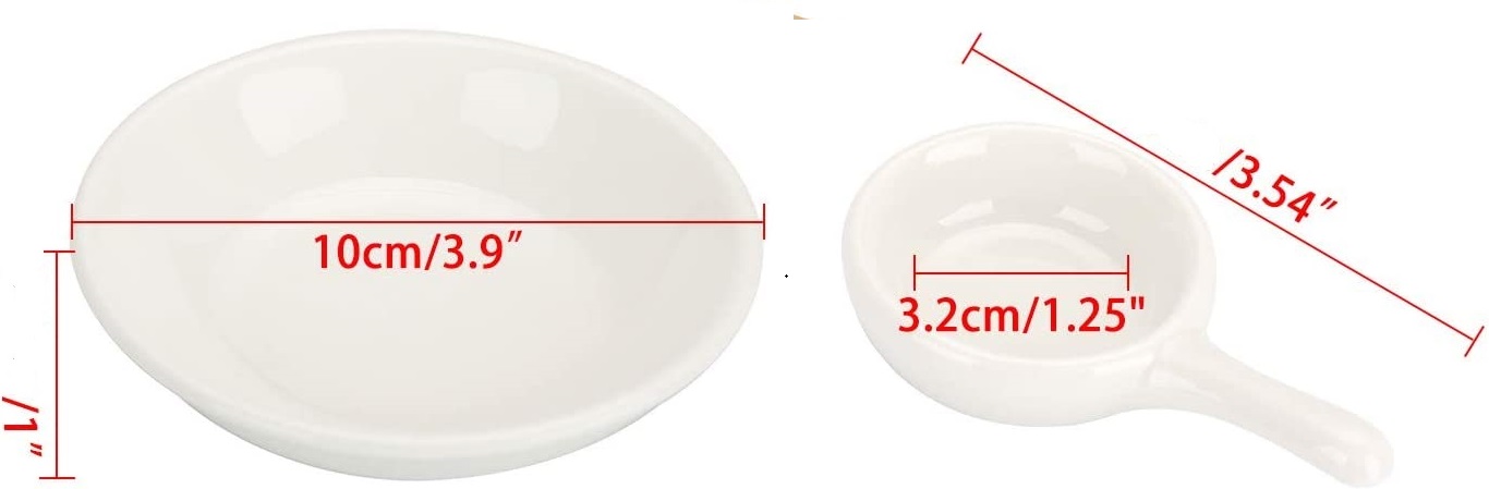 ceramic oil tray candle spoon set