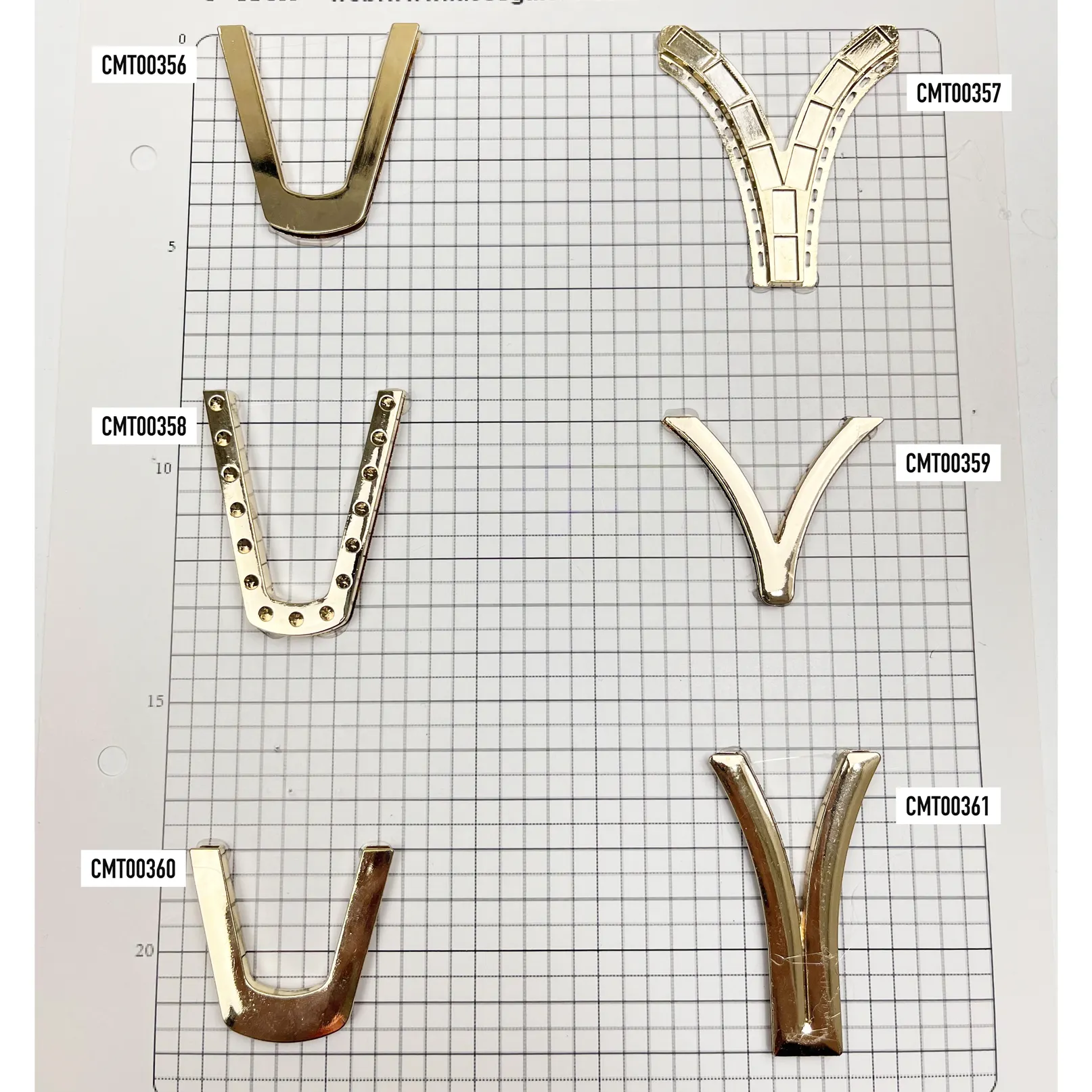 Fibbia con chiusura anteriore alla moda fibbia con connettore a forma di v hardware per costumi da bagno in oro