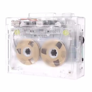透明盒式磁带播放器BT 5.0 HIFI声音复古怀旧双轨可自动翻转录音机 - Product Image 1