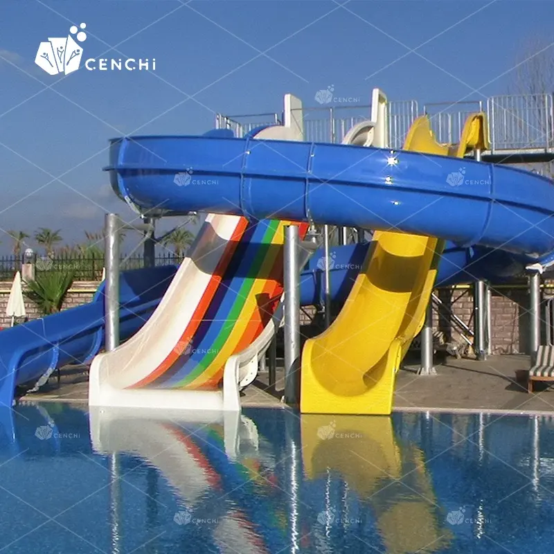 Cenchi resort out splash park toboggan design 200 300 500 600 800 1000 pieds carrés aqua aire de jeux campings français avec parcs aquatiques