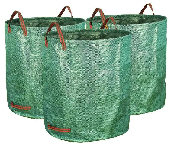 16 32 72 80 गैलन पुन: प्रयोज्य भारी शुल्क कचरा बागवानी बैग बड़े खुलने और बंधनेवाला कचरा लॉन पूल गार्डन पत्ता अपशिष्ट बैग