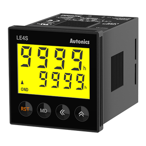 Autoncis Timer LE4S LCD retroilluminato 1/16 DIN 10 modalità, Multi-Range SPDT 24-240 VAC/VDC (presa richiesta) - Product Image 1