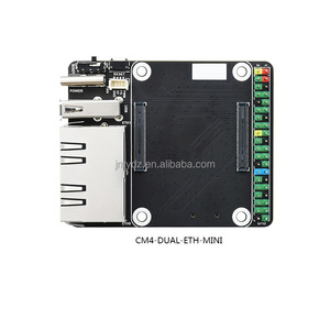 Lampone Pi CM4 doppia porta Ethernet Gigabit Mini scheda di espansione CM4 Host con guscio metallico