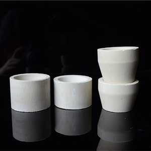 Ceramic <strong>Fireclay</strong> Crucibles Gold Laboratory Magnesite Fire Assay <strong>Cupel</strong> Refractory Ceramic Parts - Product Image 1