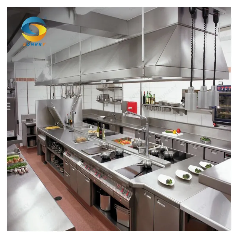 3D Cucina Progetto di Design Cinese Ristorante Attrezzature Da Cucina Attrezzature Per La Ristorazione Utilizzato Italiano Attrezzature da cucina Dell'hotel