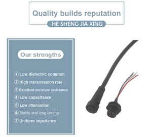 HE SHENG JIA XING IP67 Waterproof <strong>Connector</strong> with 2, 3, 4-pin M16 <strong>Input</strong> and <strong>Output</strong> Cables for Power Supply - Product Image 6