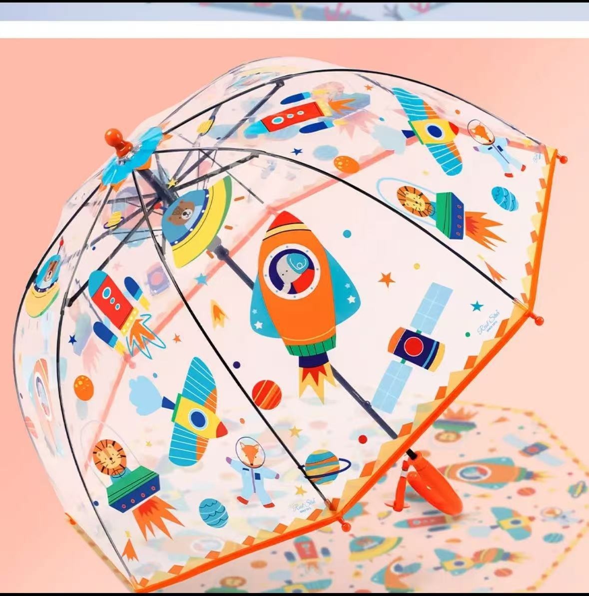 Vaisseau spatial animal orange