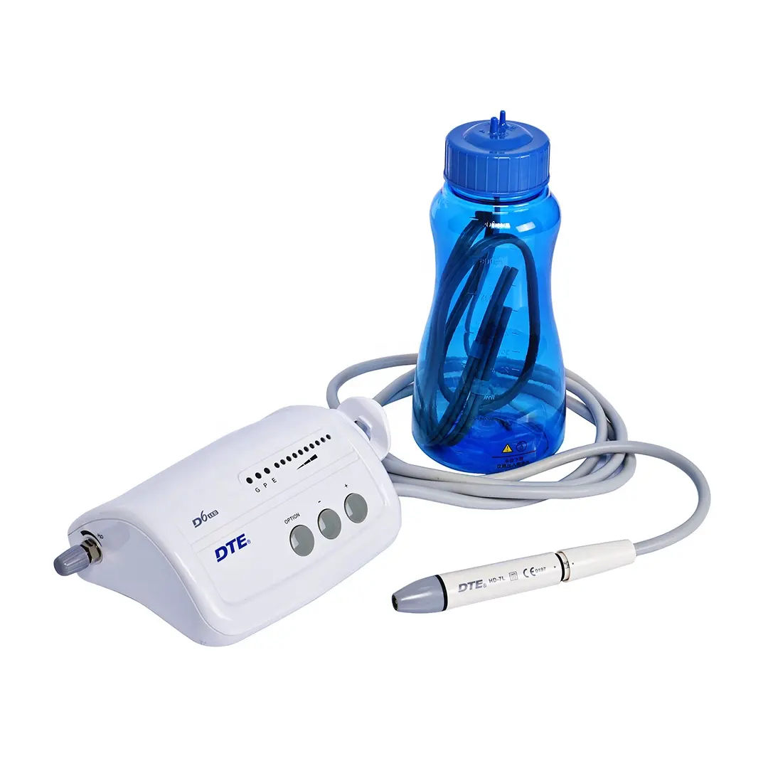 Woodpecker D6 LED Cavitron Dental Piezo Ultrasonic Air Scaler Pulidora Vet Machine con botella