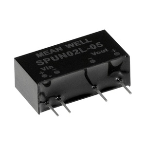 MEAN WELL-Convertidor de alto aislamiento, entrada de 12V CC, salida de 5V y 400mA, 2W, SIP7, ideal para telecomunicaciones e industriales - Product Image 1