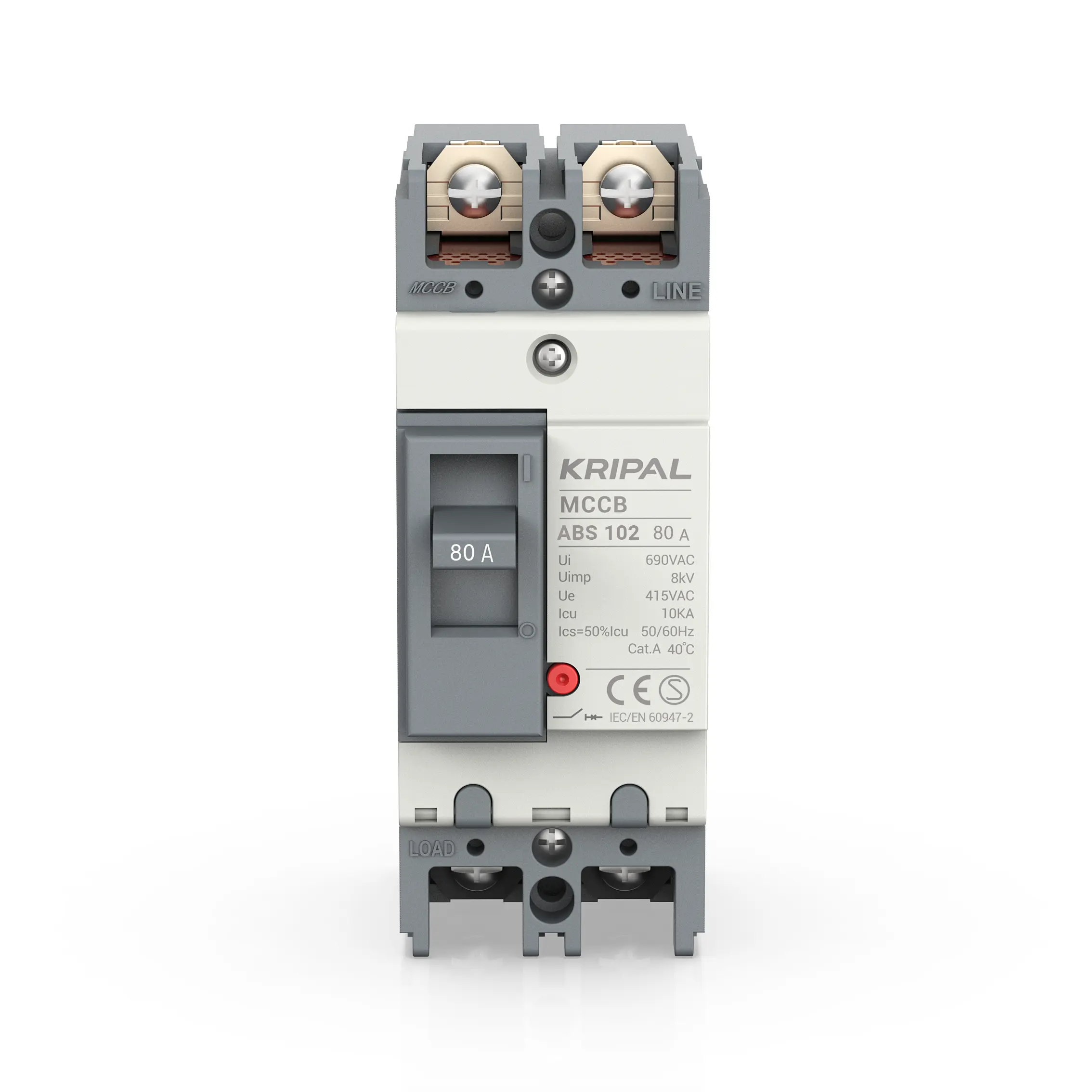 Kripal 80a Mccb Enclosure 80amp Abe Circuit Breaker 380v 3phase Breakers Circuit Box with Current Protection Function