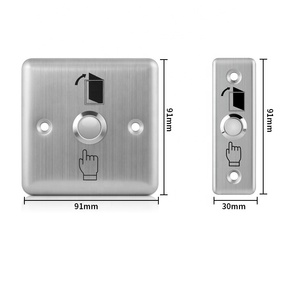 Serie 86 in acciaio inox automatico Reset porta pulsante di rilascio esterno sistema di controllo accessi TCP/IP metallo pannello interruttore di uscita