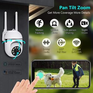 กล้อง A7 360 PTZ แบบไร้สายระบบเสียงอินเตอร์คอมสำหรับใช้ภายนอกอาคาร2MP คุณภาพสูง8MP 6MP กล้อง WiFi - Product Image 4