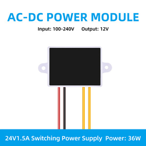 AC-DCパワーモジュール電圧低減モジュールコンバーター入力100-240V出力220V〜12V 24V 1.5A 3A 36W安全電圧コンバーター - Product Image 2