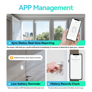 Sensor de movimiento LEELEN, sistema de alarma inteligente para el hogar, detector de movimiento infrarrojo inalámbrico, alarma con sensor de movimiento ZigBee PIR ajustable - Product Image 3