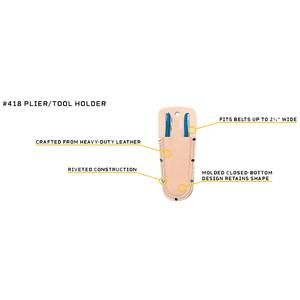 מחזיק plier עור אמיתי-צמרן כבד וחוליד לרגנות כלים לגינון
