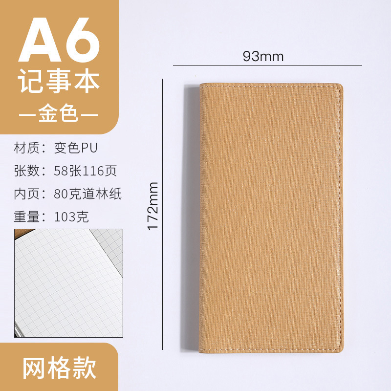 A6 Gold-Grid 58 Sheets