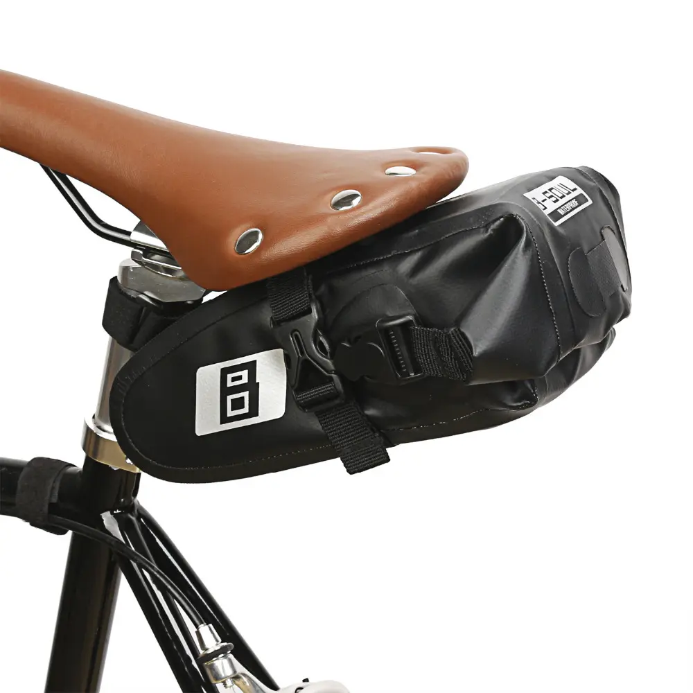 B-SOUL borsa posteriore per sedile posteriore accessori per borsa borsa da sella per bici impermeabile, borse posteriori per bicicletta MTB in TPU antipioggia, ciclismo su strada nero 2L