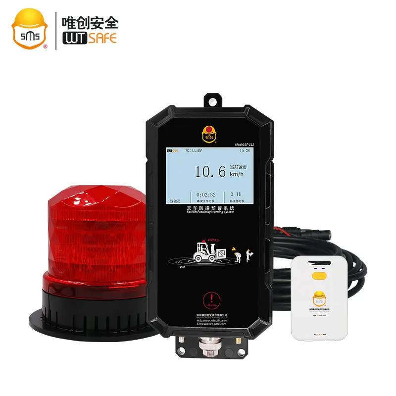 Warehouse Engineering Vehicles Contact Tracing Wearable Forklift Proximity Warning Pedestrian Detection System With UWB Tag