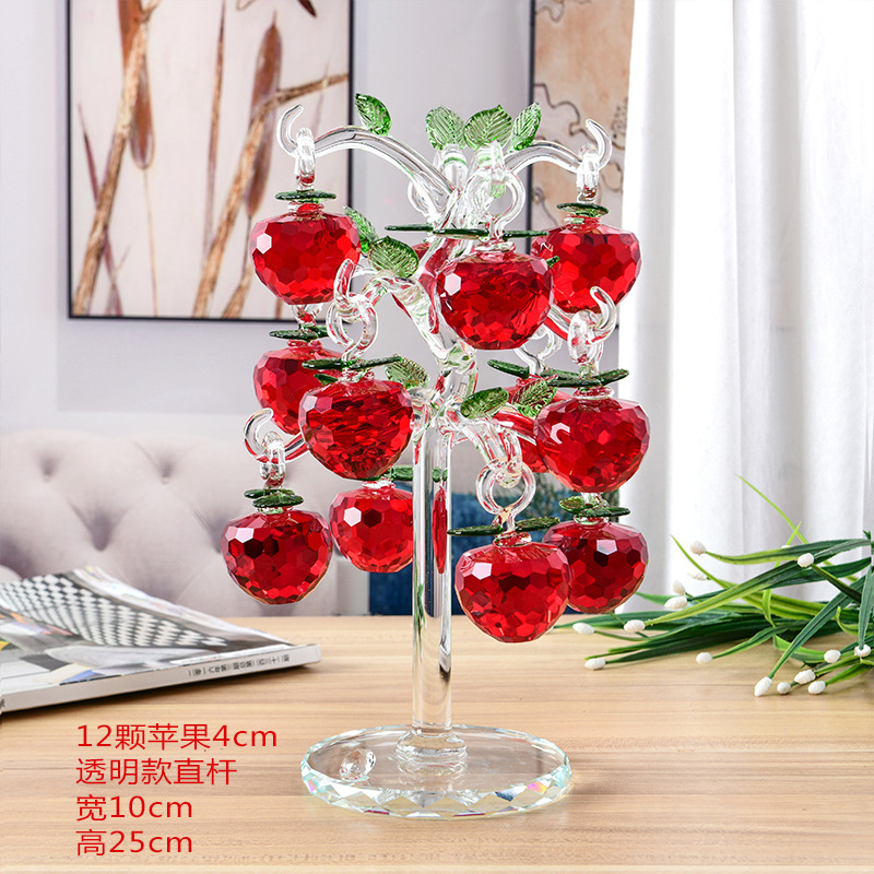 12 poteaux droits suspendus, plein de pommier rouge