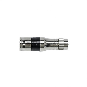 RG11电缆防水插头插座型同轴射频连接器现货黑色公F压缩连接器 - Product Image 1