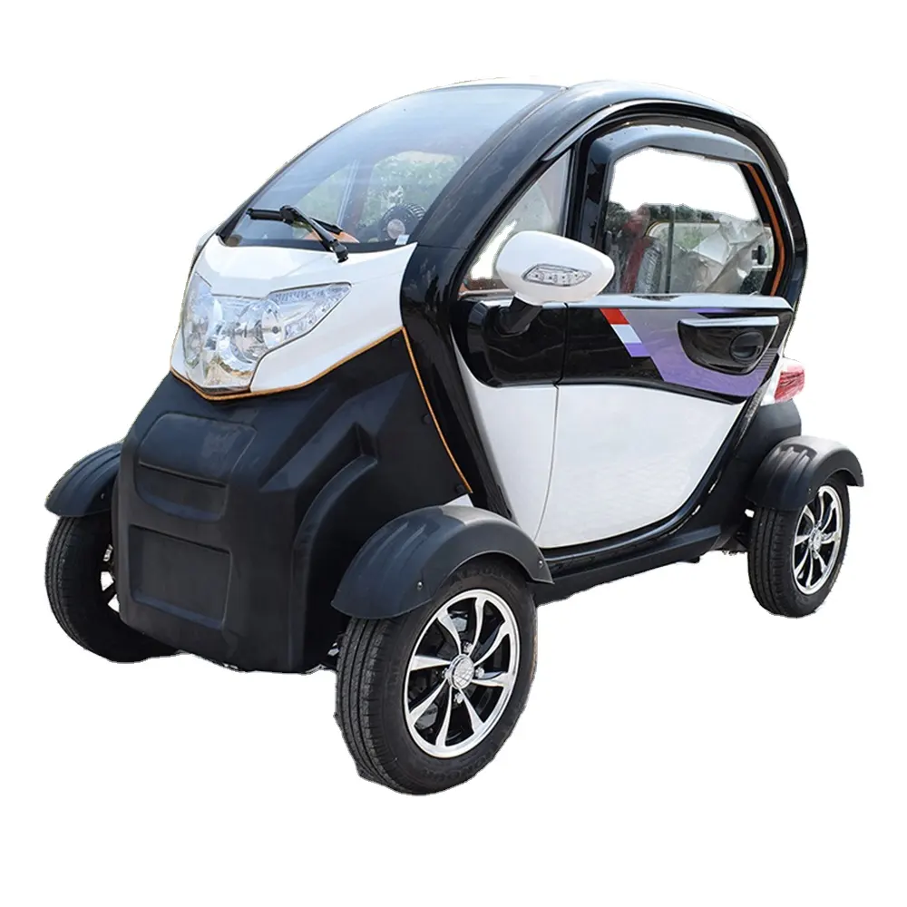 Mini coche eléctrico chino de 4 ruedas, vehículo eléctrico de 3 plazas, con precio más bajo