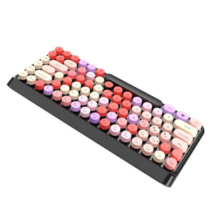 <strong>Computer</strong> Slim BT3.0 Wireless <strong>Keyboard</strong> Retro <strong>Keyboard</strong> Round Keykap 2021 New Trend for <strong>Computer</strong> Notebook Tablet Pc - Product Image 2