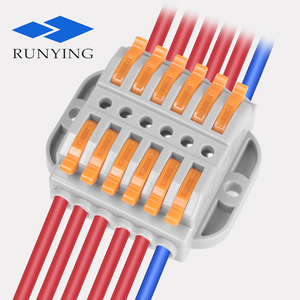 Terminal de cable agujeros fijos 6 entrada 6 divisores de salida cable conector de empalme de cable de Rama para LED industrial - Product Image 3