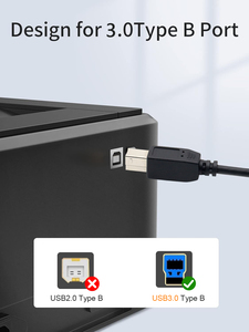 Fabrika özel yükseltilmiş yazıcı kabloları USB 3.0 tip BM USB tip C kablosu - Product Image 3