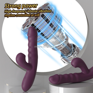 DELITE <strong>VIBES</strong> Dual Function Suck in Body g Spot Vibration Insert Inside While Suck Clitoris Orgasm Instant Pure Silicone Safe Use - Product Image 2