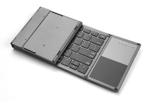 B066s senza fili tastiere Bluetooth per telefono Tablet tastiera pieghevole ricaricabile BT tastiera Touchpad Mouse Mini Triple - Product Image 3