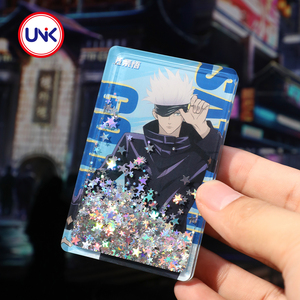 UNIK X Jujutsu Kaisen流砂スタンドキラキラシルバーパウダーライセンスアニメ漫画アクリルカードセットギフトトランプ - Product Image 4