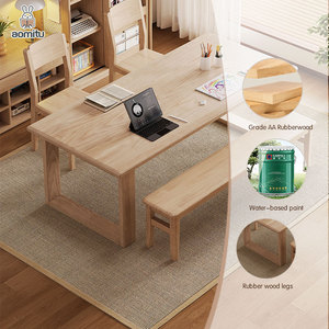 定制便宜的矩形桌实木1.8米大板餐桌家用餐厅餐桌餐桌 - Product Image 4