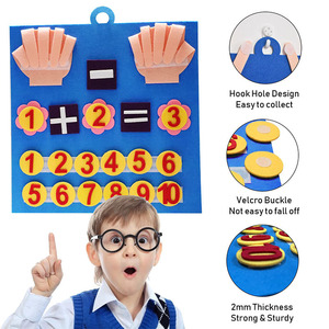2023 Design Addition and Subtraction Children's Education Felt Toy Set Finger <strong>Number</strong> <strong>Counting</strong> Math Board for Kids - Product Image 3