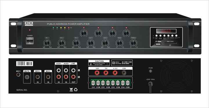 QQCHINAPA OEM/ODM Sistema de audio para cine en casa Amplificador de potencia de diente azul con control remoto