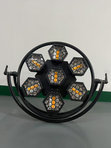 7x50W LED Retro sahne işık RGBW 3-in-1 etkisi halojen arka plan eski flaş 7*0.3RGBW 3in1 etkisi halojen arka plan Vintage - Product Image 6