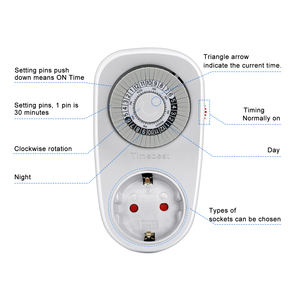 24 ore al giorno programmabile Mini interruttore meccanico Timer - Product Image 3