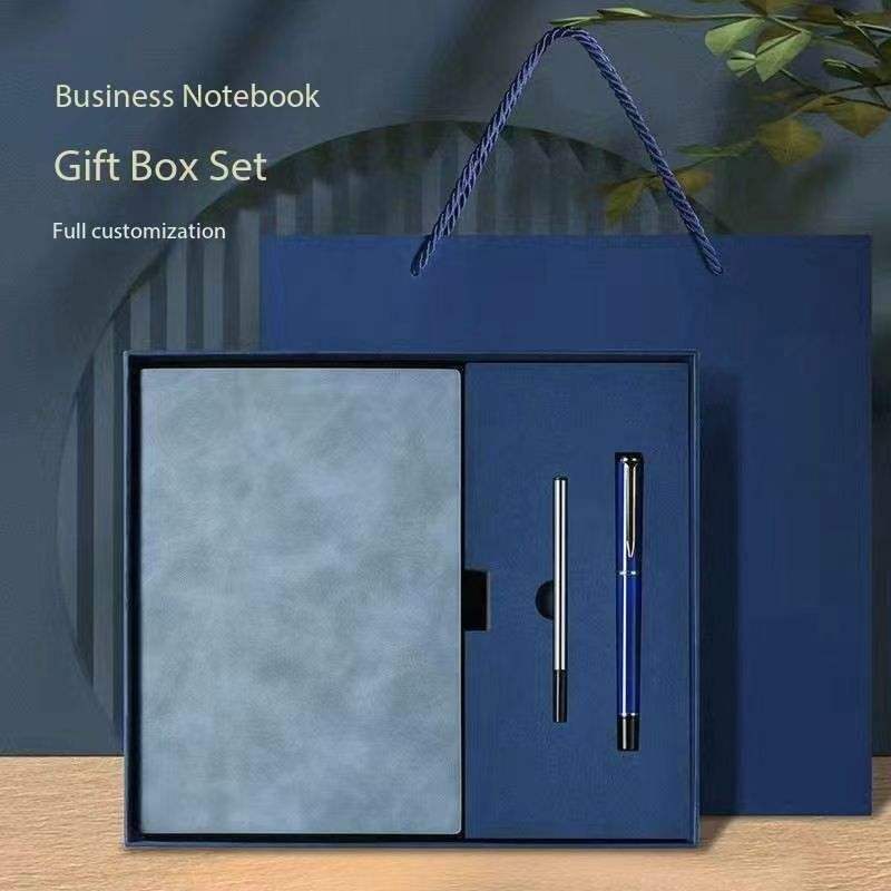 Conjunto de tres piezas de cuero suave azul oscuro