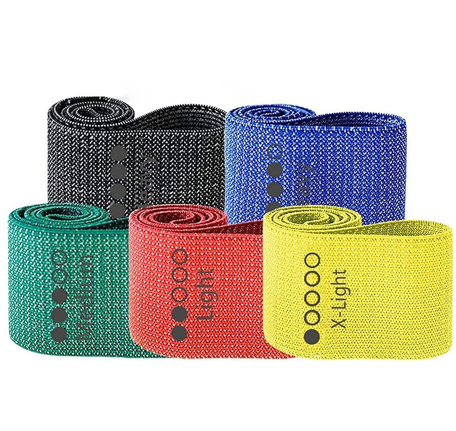 5pcs-set, noir, rouge, jaune, bleu et violet
