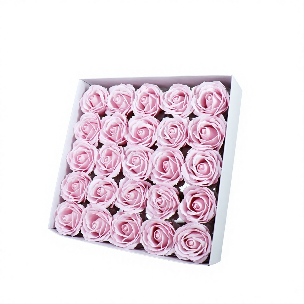 Five-layer rose head-light pink