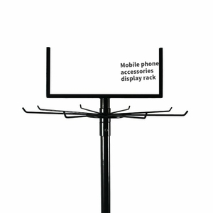 Espositore RUIMEI per negozio al dettaglio espositore Spinner a 2 livelli scaffali di stoccaggio rotanti con ganci per negozio - Product Image 2