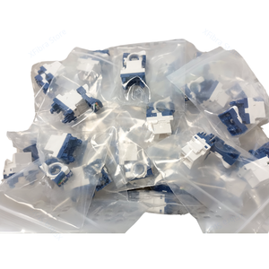 50 ชิ้นUnshielded CAT6 UTP Keystoneแจ็คสกรูสไตล์RJ45 LANฟรีเครื่องมือซ็อกเก็ตแทรกKeystone EthernetโมดูลGigabit UTP