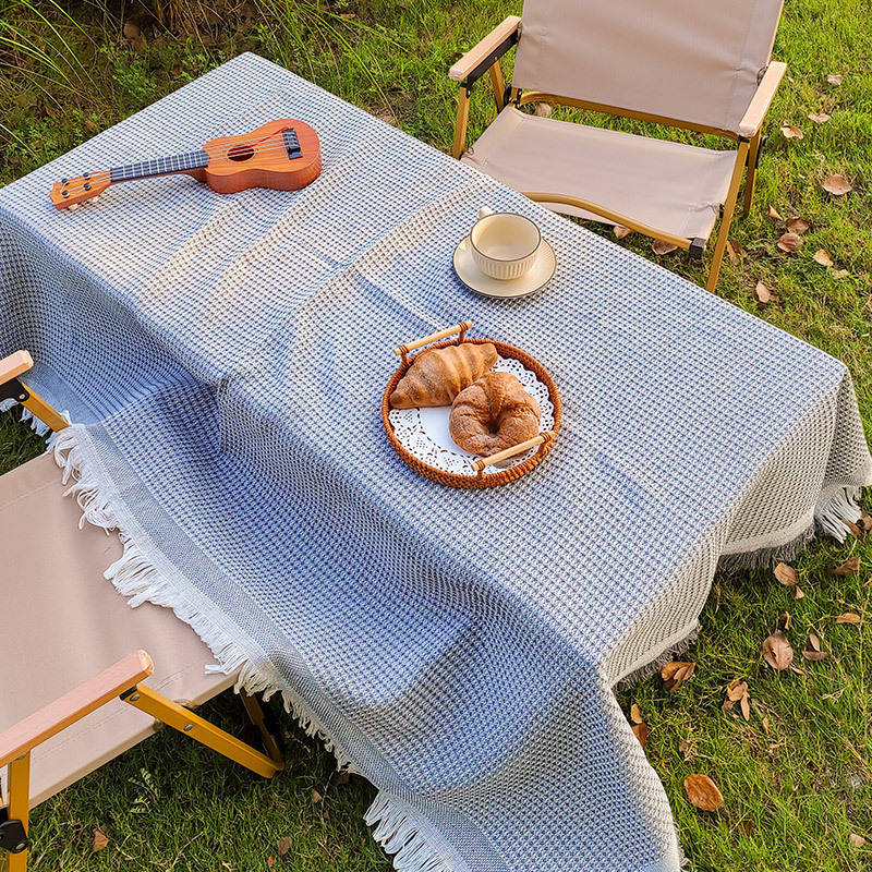 Tela de algodón liso a cuadros - versión mejorada gris