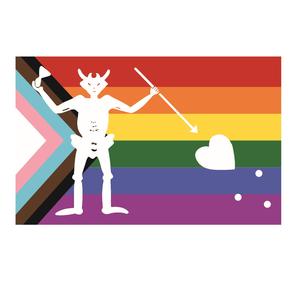 גאוות קשת מגדר LGBT חיצונית מודפסת פוליאסטר חדשה 3x5 רגל אינטרסקס - דגל הגאווה הומו פרוגרסיבי