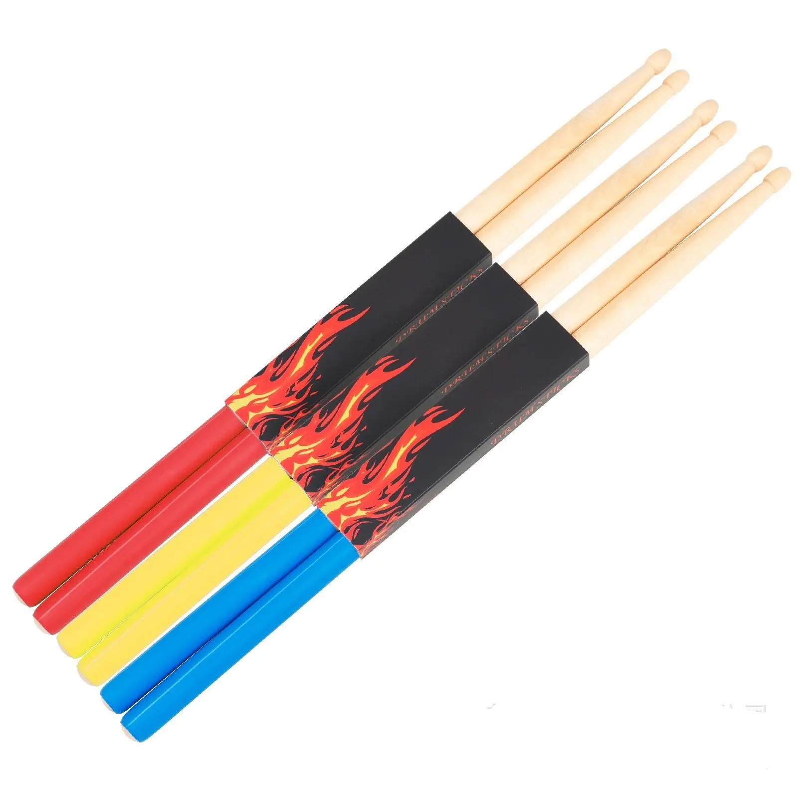 Çin üretici doğrudan satış özelleştirilmiş desenler kuzey amerikan Hickory ikinci sınıf Drumsticks destekler