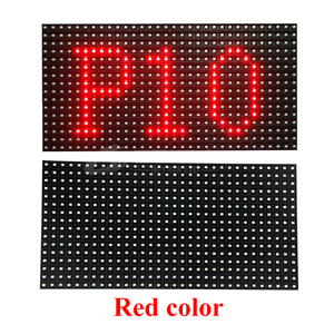 แผง LED P5กลางแจ้งแบบ P10โมดูลหน้าจอ LED สองสีแบบเดี่ยวสีแดง/ขาว/น้ำเงิน/เหลือง/ชมพู/เขียวสำหรับห้างสรรพสินค้า